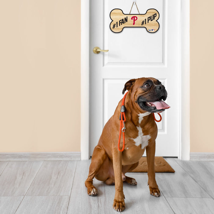 Philadelphia Phillies #1 Fan Bone-shaped Sign