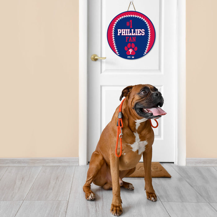 Philadelphia Phillies #1 Fan Baseball Sign