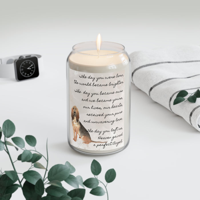 The Day Bloodhound Pet Memorial Scented Candle, 13.75oz