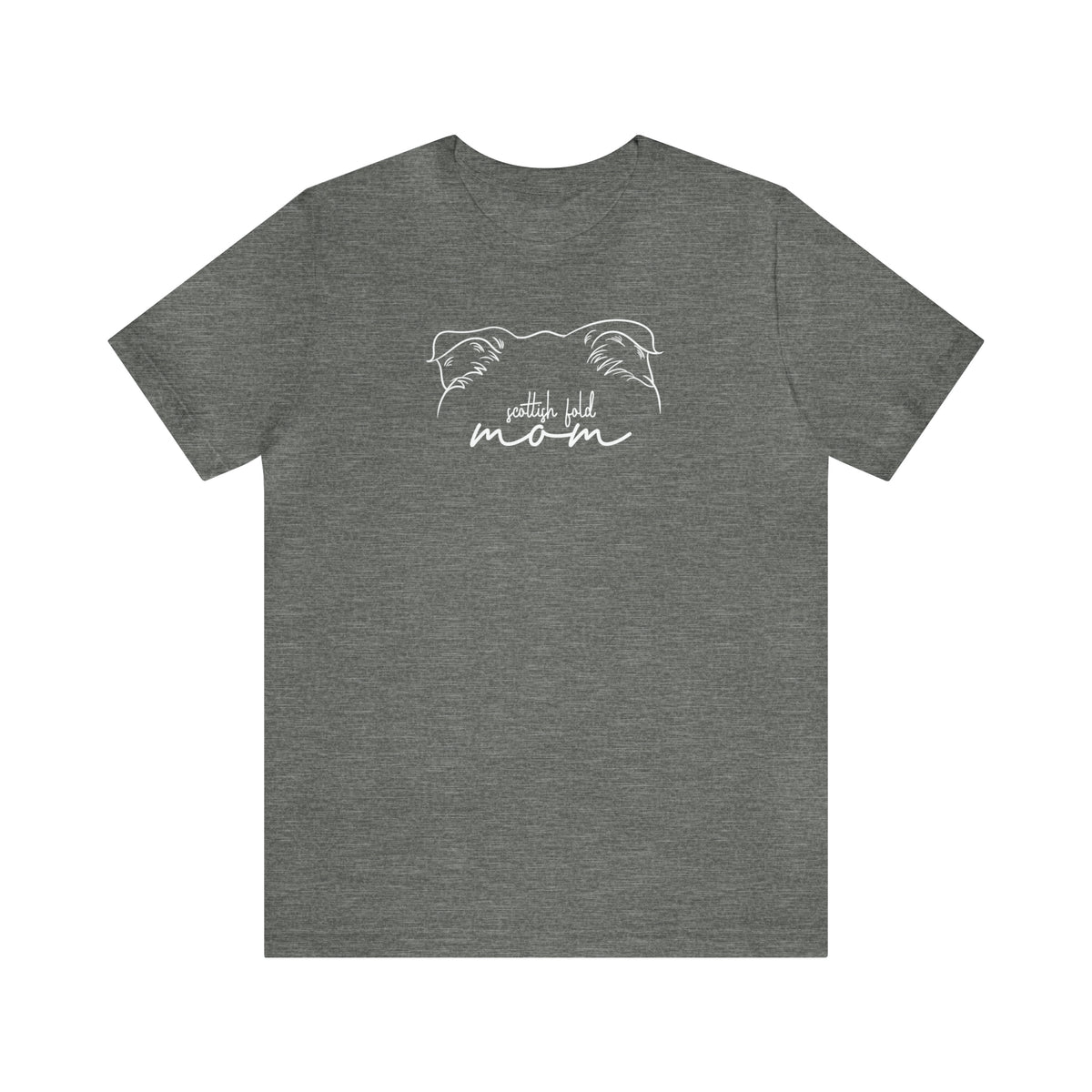 Scottish Fold Cat Mom Short Sleeve Tee