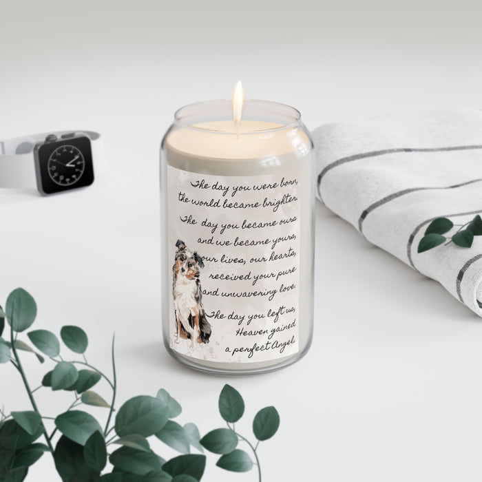 The Day Australian Shepherd Pet Memorial Scented Candle, 13.75oz