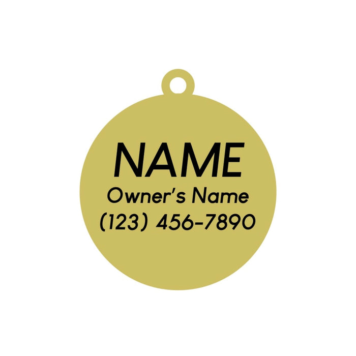 Donut Pet ID Tag