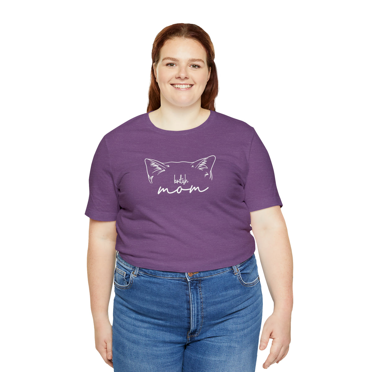 British Shorthair Cat Mom Short Sleeve Tee