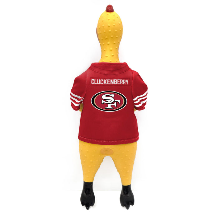 San Francisco 49ers Rubber Chicken Pet Toy