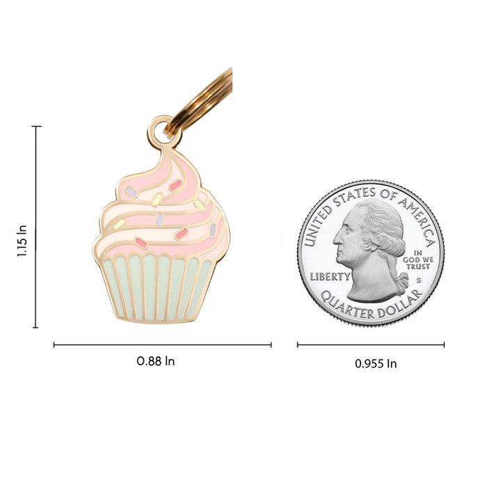 Cupcake Pet ID Tag