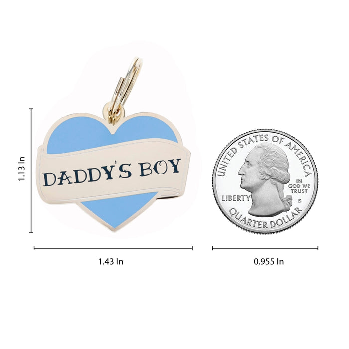 Daddys Boy Pet ID Tag