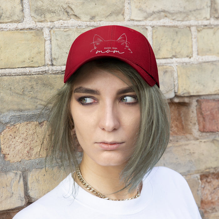 Maine Coon Cat Mom Embroidered Twill Hat