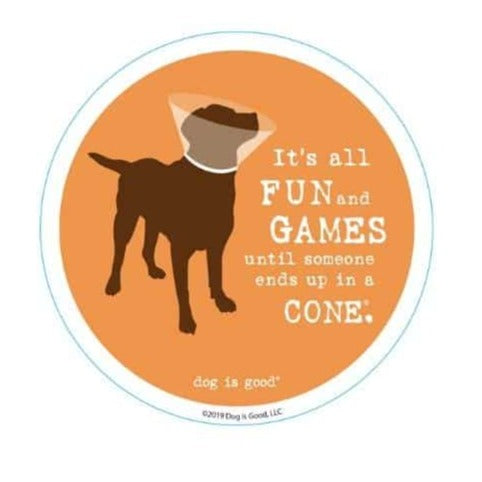 Its All Fun and Games Round Sticker