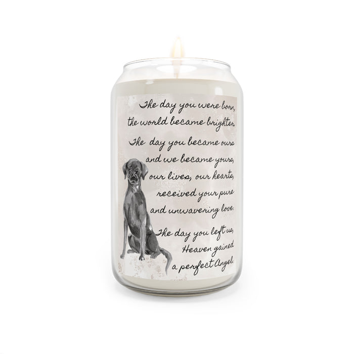 The Day Silver Labrador Retriever Pet Memorial Scented Candle, 13.75oz