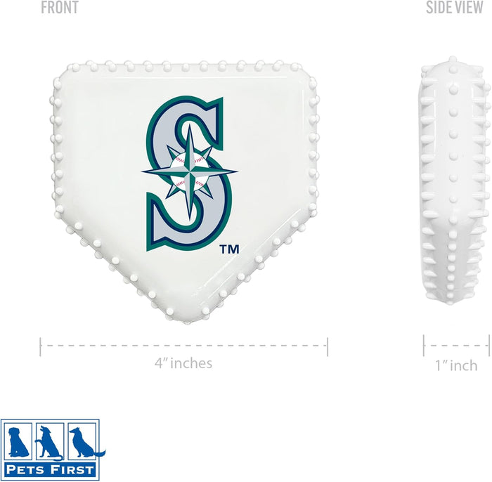Seattle Mariners Hard Nylon Home Plate Chew Toy