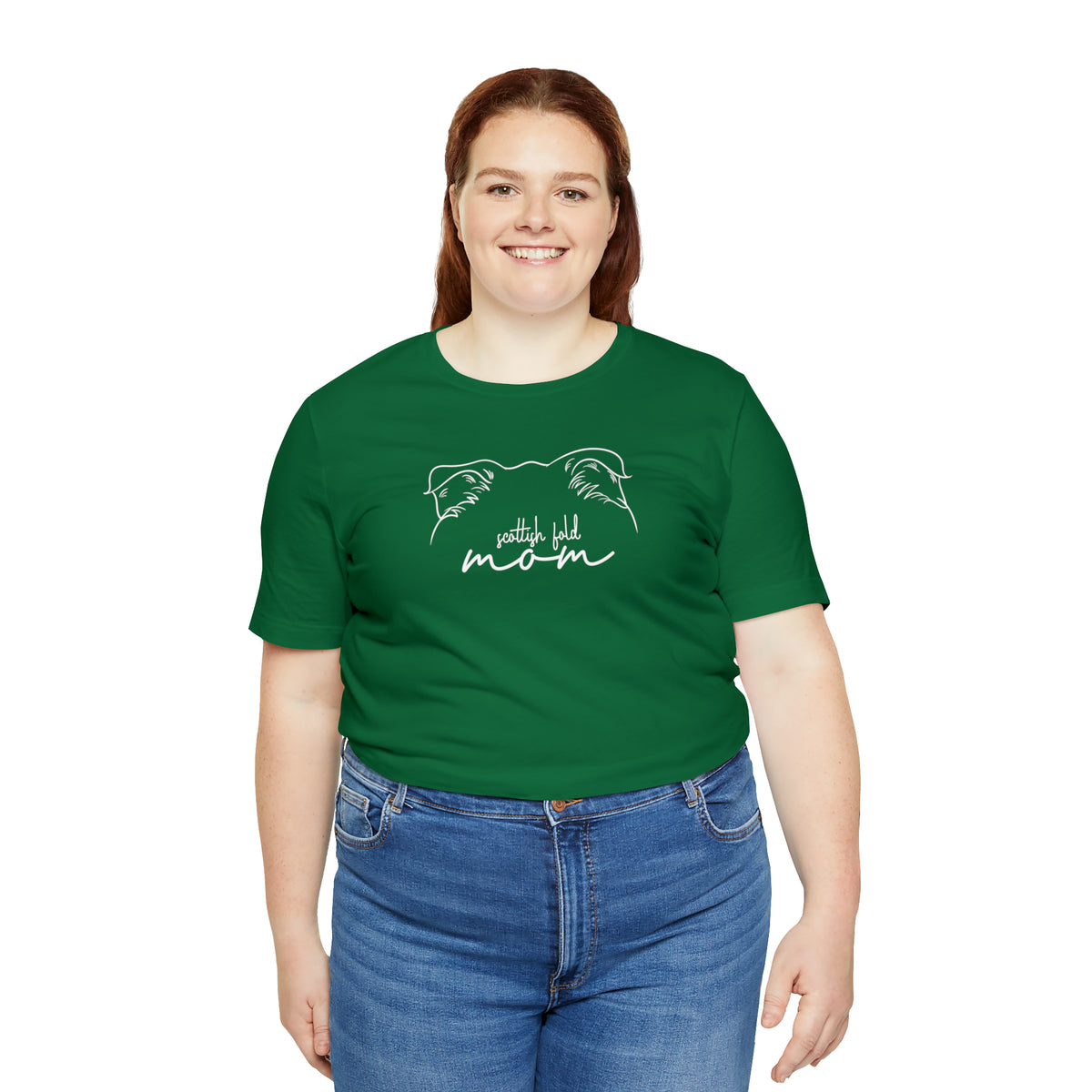 Scottish Fold Cat Mom Short Sleeve Tee