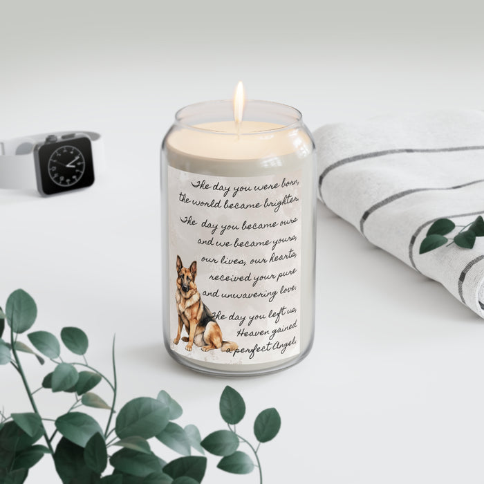 The Day German Shepherd Pet Memorial Scented Candle, 13.75oz