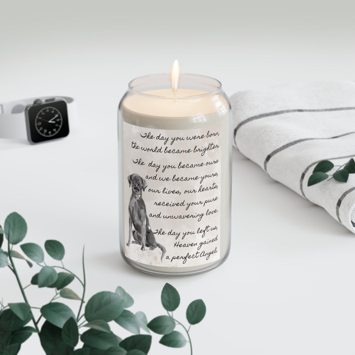 The Day Silver Labrador Retriever Pet Memorial Scented Candle, 13.75oz