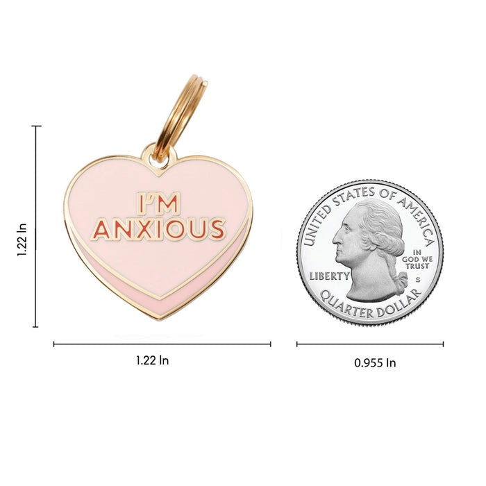 I'm Anxious Pet ID Tag