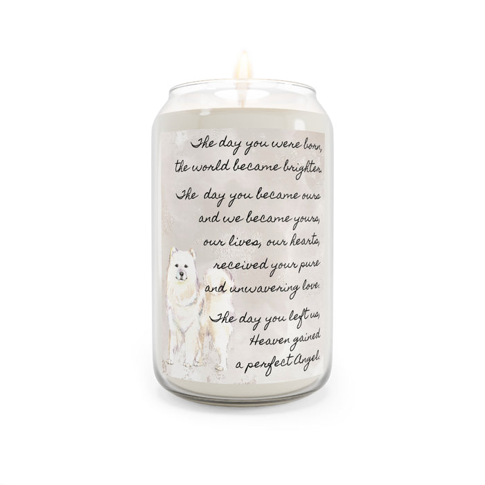 The Day Samoyed Pet Memorial Scented Candle, 13.75oz