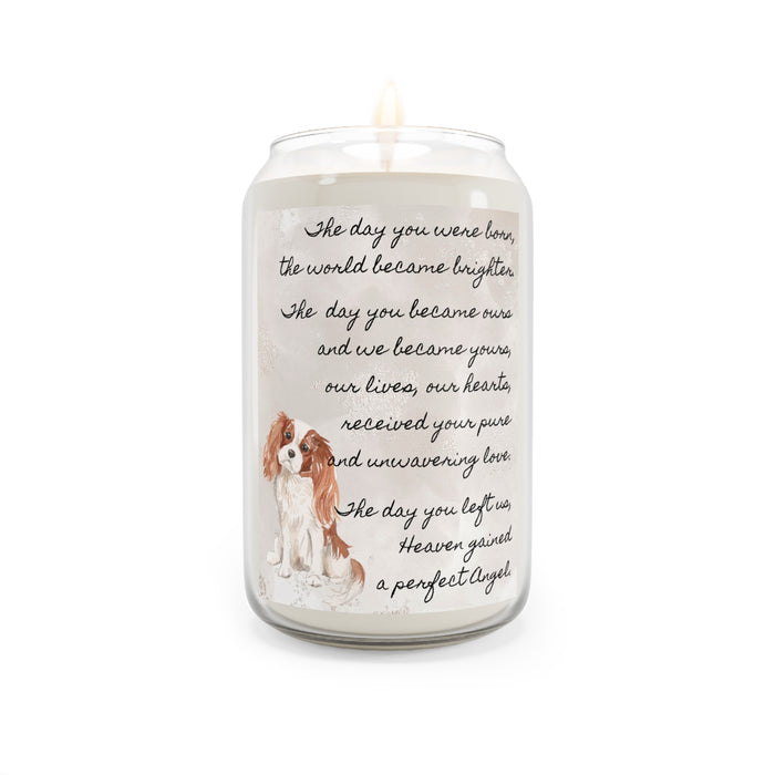 The Day Cavalier King Charles Spaniel Pet Memorial Scented Candle, 13.75oz