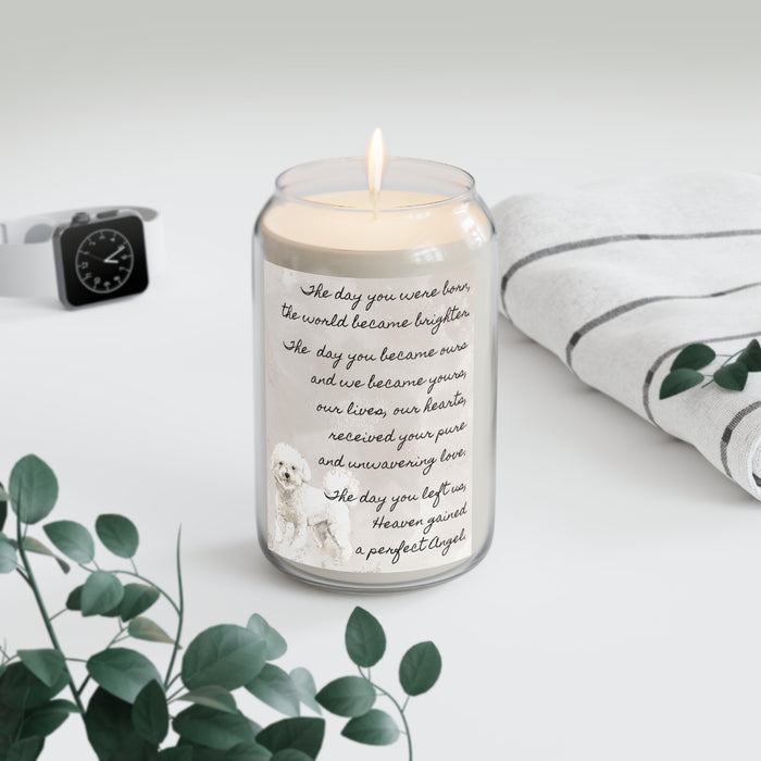 The Day Bichon Frise Pet Memorial Scented Candle, 13.75oz