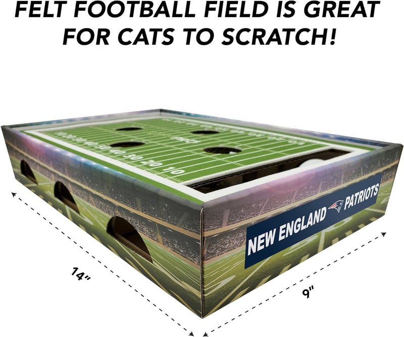 New England Patriots Football Stadium Cat Scratcher Toy
