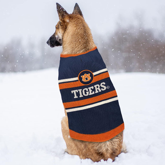 Auburn Tigers Colorblock Pet Sweater