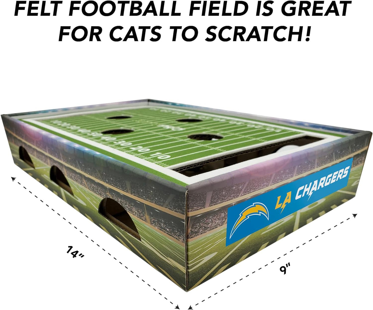 Los Angeles Chargers Football Stadium Cat Scratcher Toy