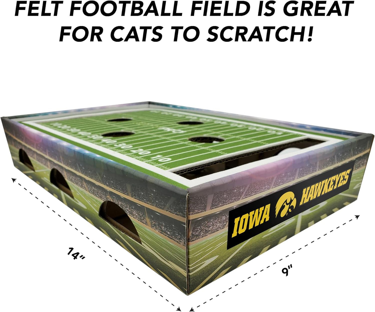 IA Hawkeyes Football Stadium Cat Scratcher Toy