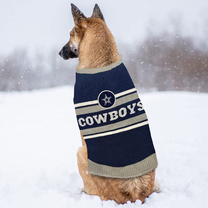 Dallas Cowboys Colorblock Pet Sweater