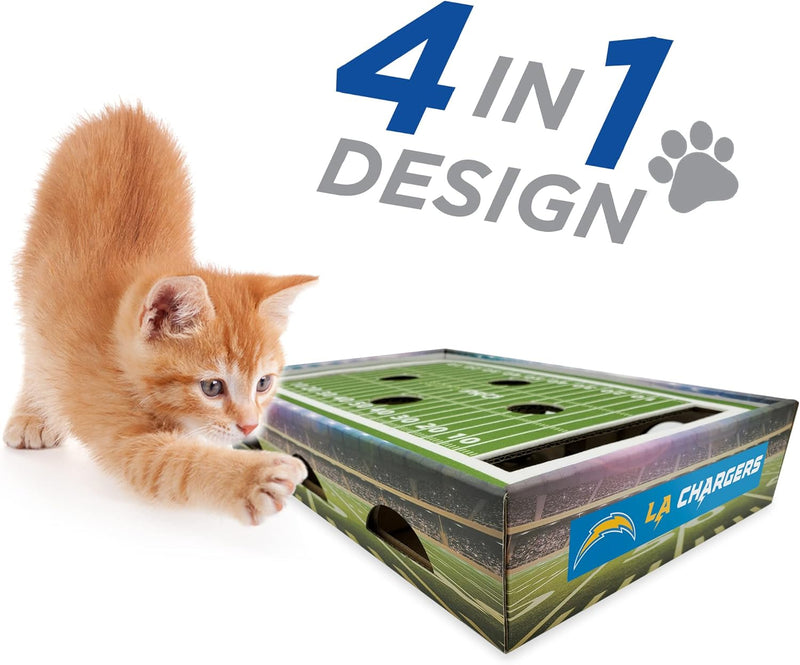 Los Angeles Chargers Football Stadium Cat Scratcher Toy