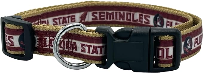 FL State Seminoles Dog Satin Collar or Leash