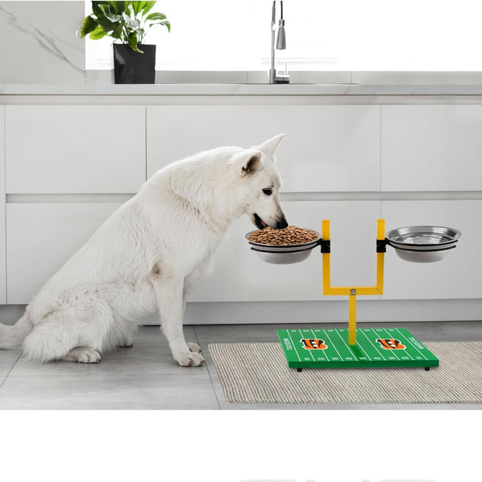 Cincinnati Bengals Goal Post Double Bowl Pet Feeder