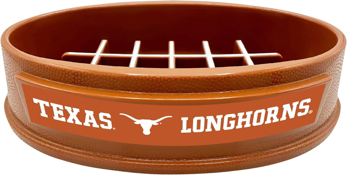 TX Longhorns Football Slow Feeder Bowl