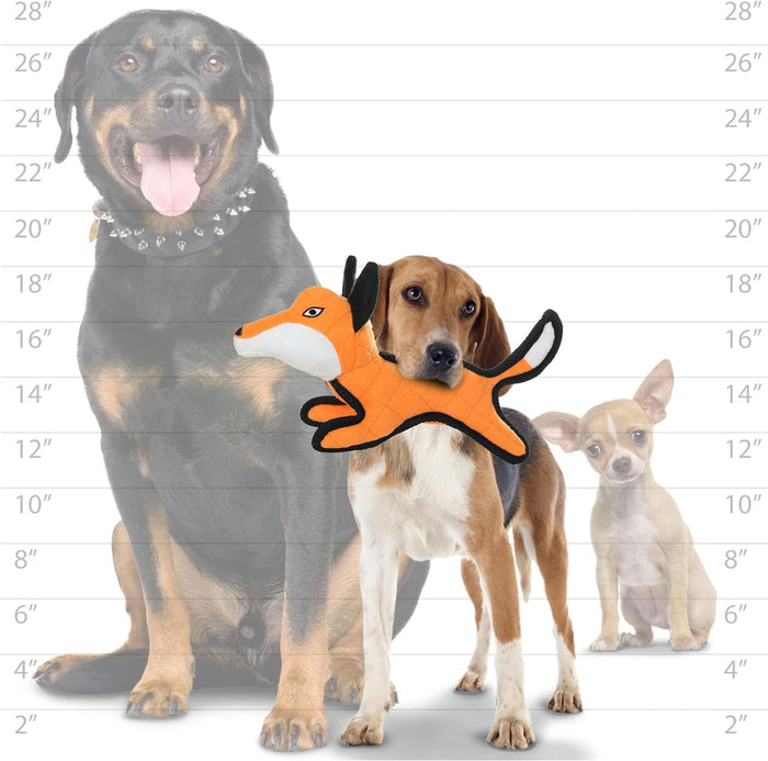 Tuffy Zoo Series - Junior Fox Tough Toy