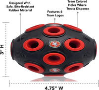 San Francisco 49ers Treat Dispenser Toy