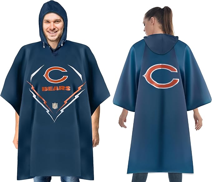 Chicago Bears shops Hooded Poncho