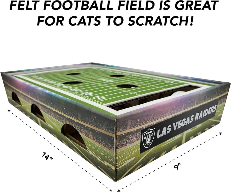 Las Vegas Raiders Football Stadium Cat Scratcher Toy