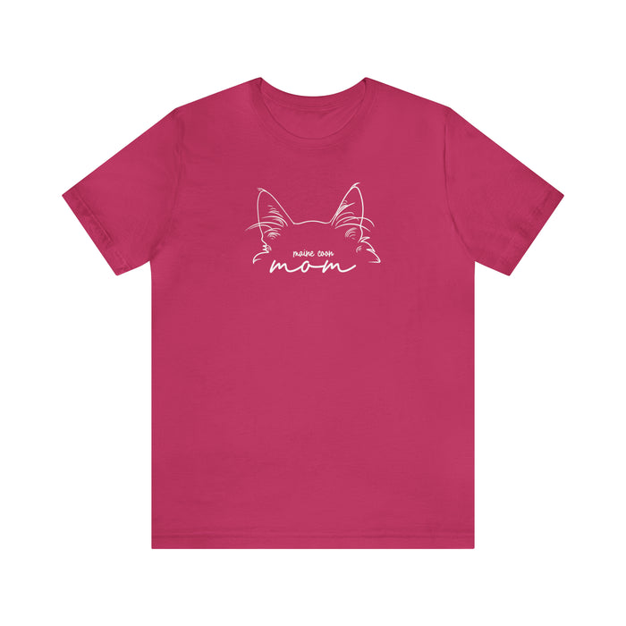 Maine Coon Cat Mom Short Sleeve Tee