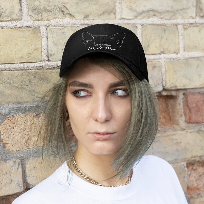 Havana Brown Cat Mom Embroidered Twill Hat