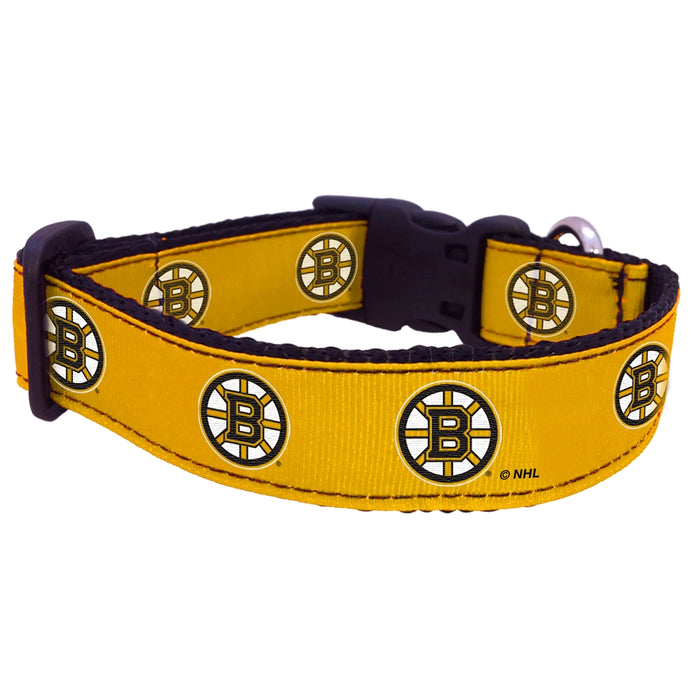 Boston Bruins Nylon Dog Collar or Leash