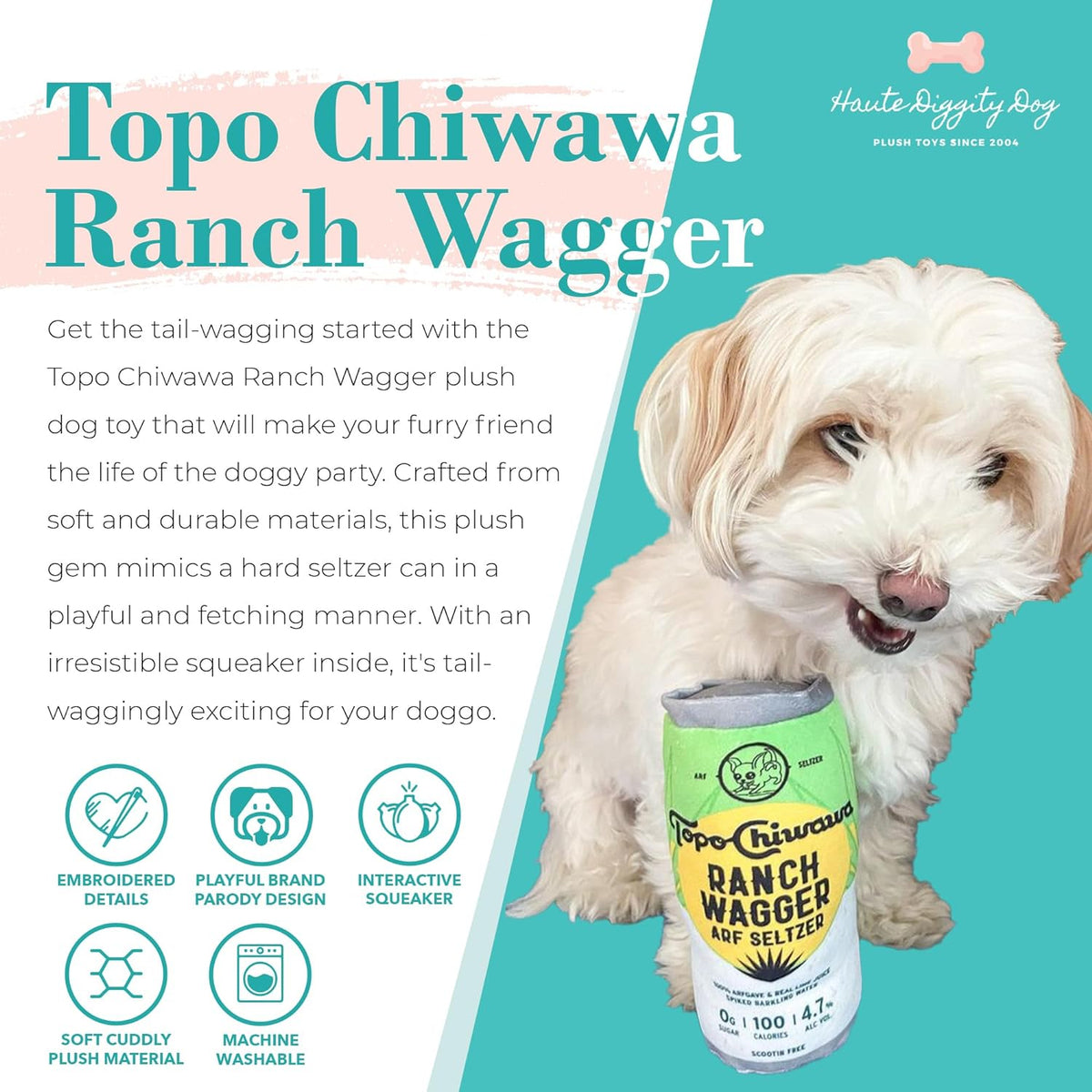 Topo Chiwawa Ranch Wagger Can Plush Toy