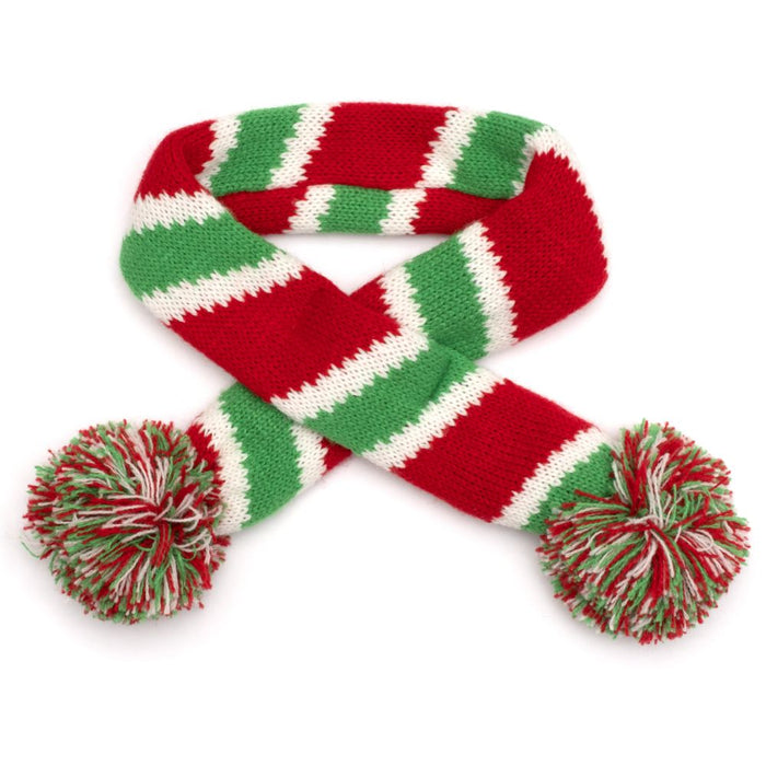 Red/Green Holiday Stripe Scarf