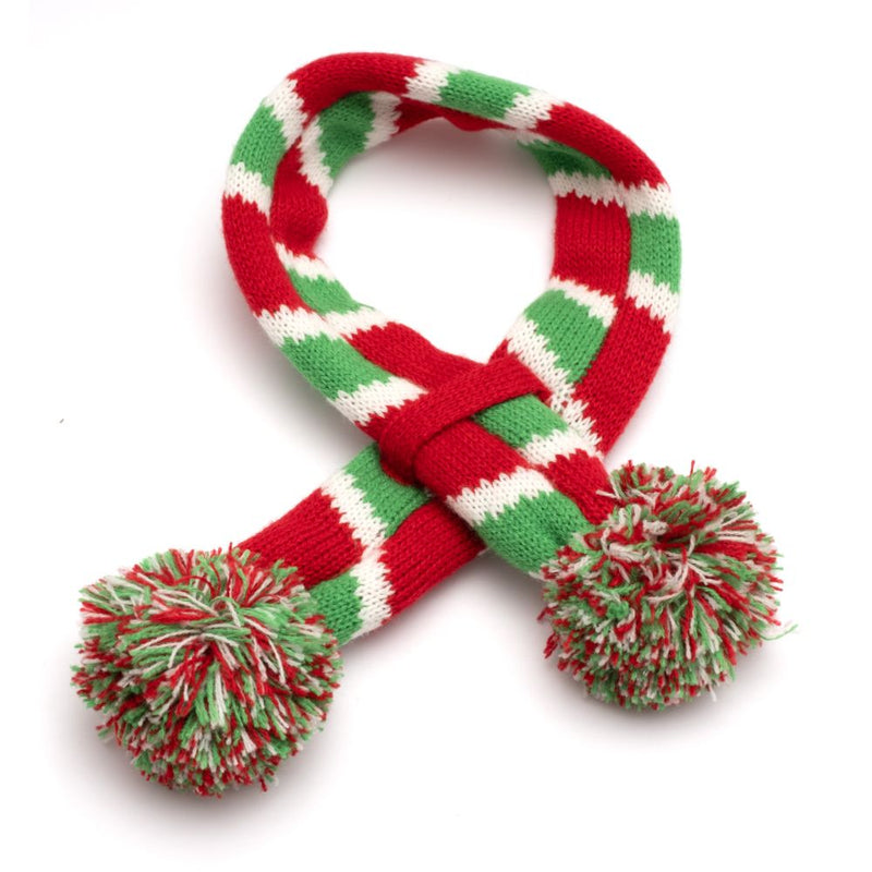 Red/Green Holiday Stripe Scarf