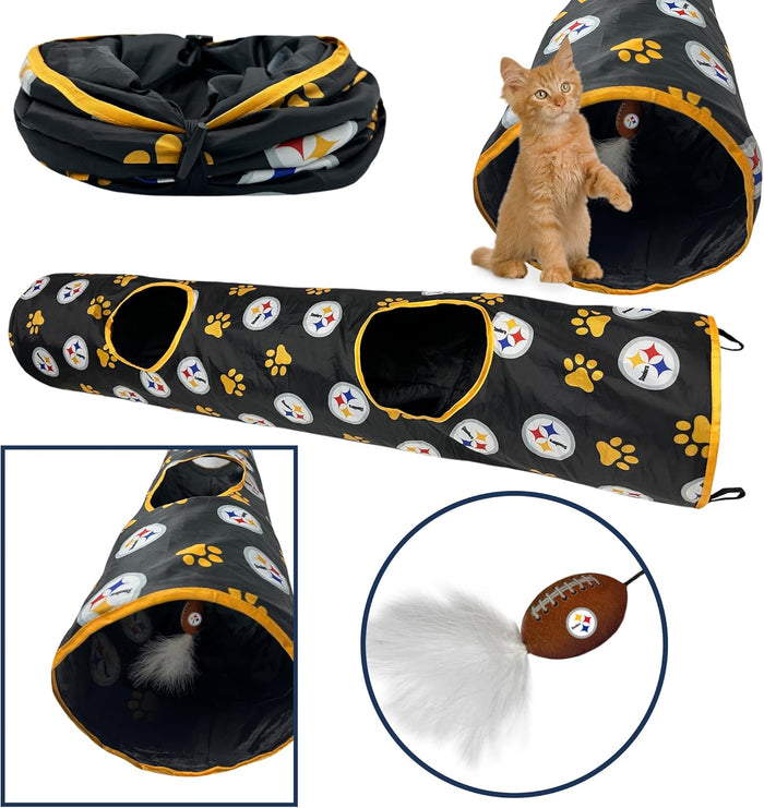 Pittsburgh Steelers Cat Tunnel Toy