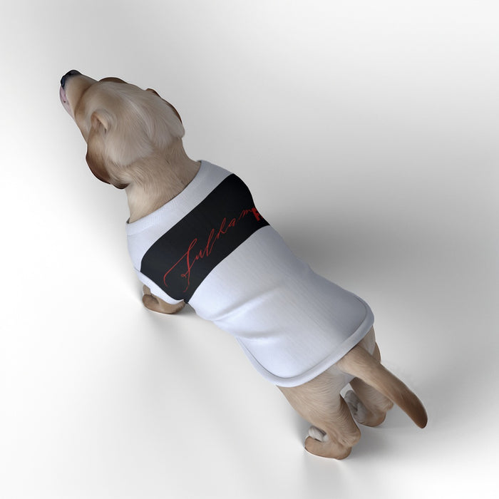 Fulham FC 25/26 Home Inspired Pet Graphic Tee Shirt (Sizes XS-Small)