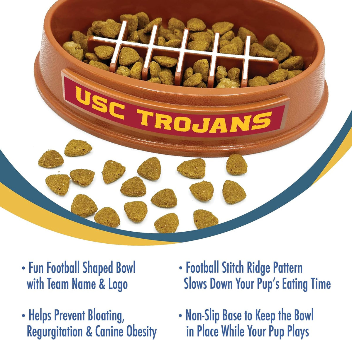 USC Trojans Football Slow Feeder Bowl