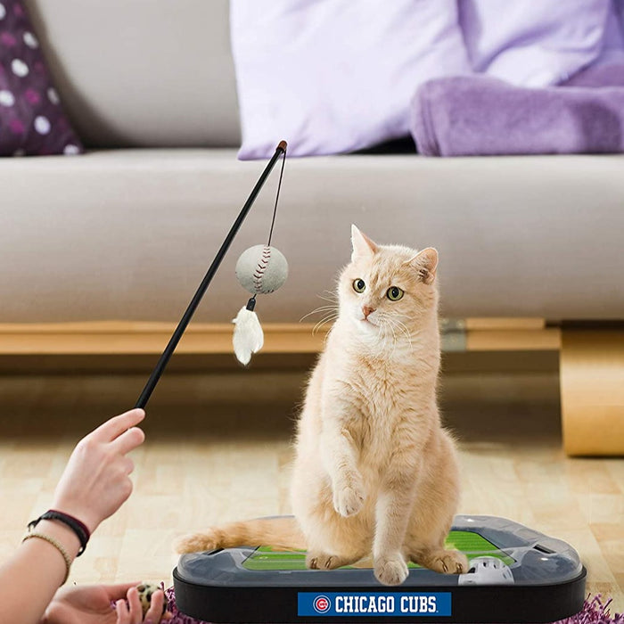 Chicago Cubs Baseball Cat Scratcher Toy
