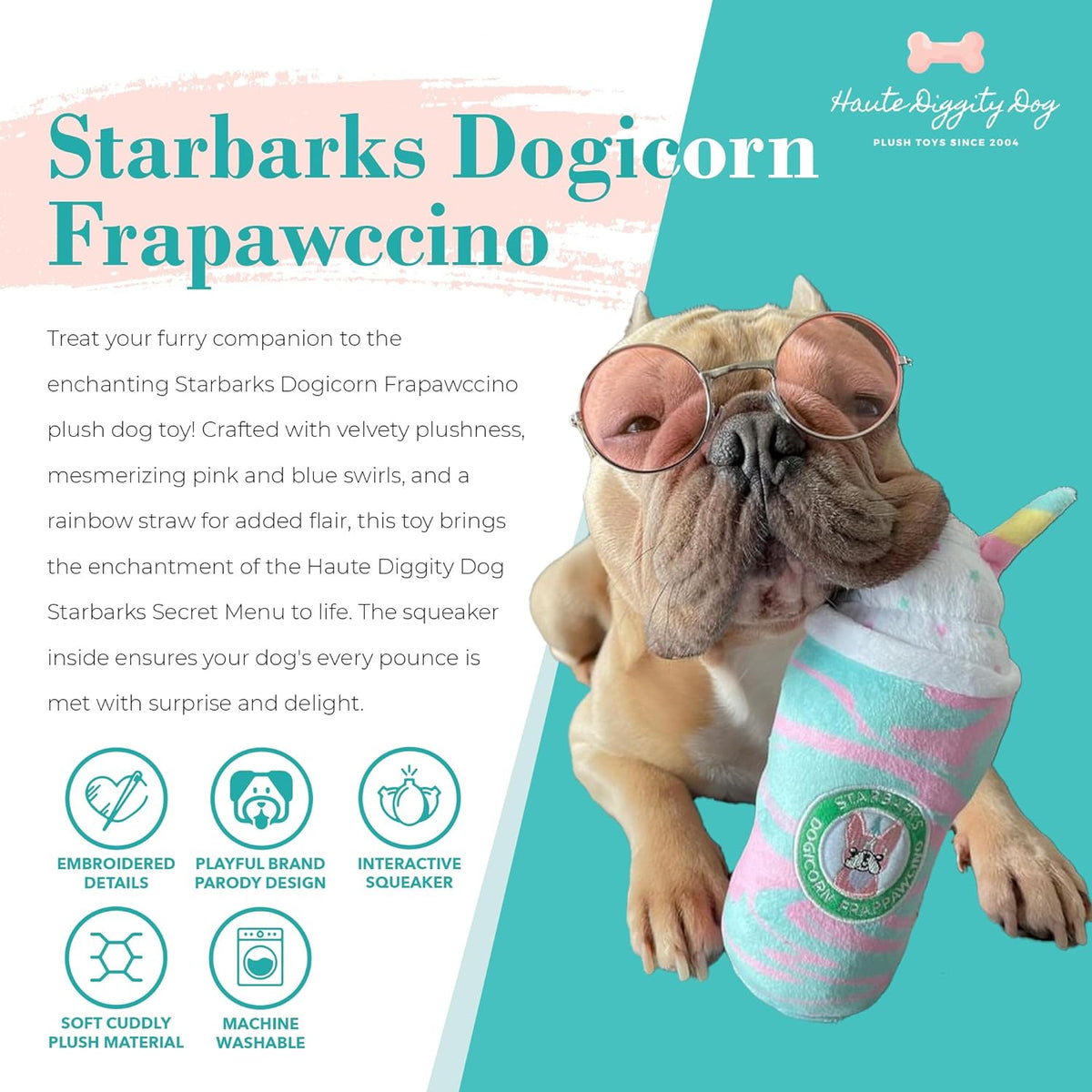 Starbarks Dogicorn Frapawccino Drink Plush Toy