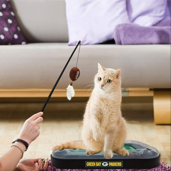 Green Bay Packers Football Cat Scratcher Toy