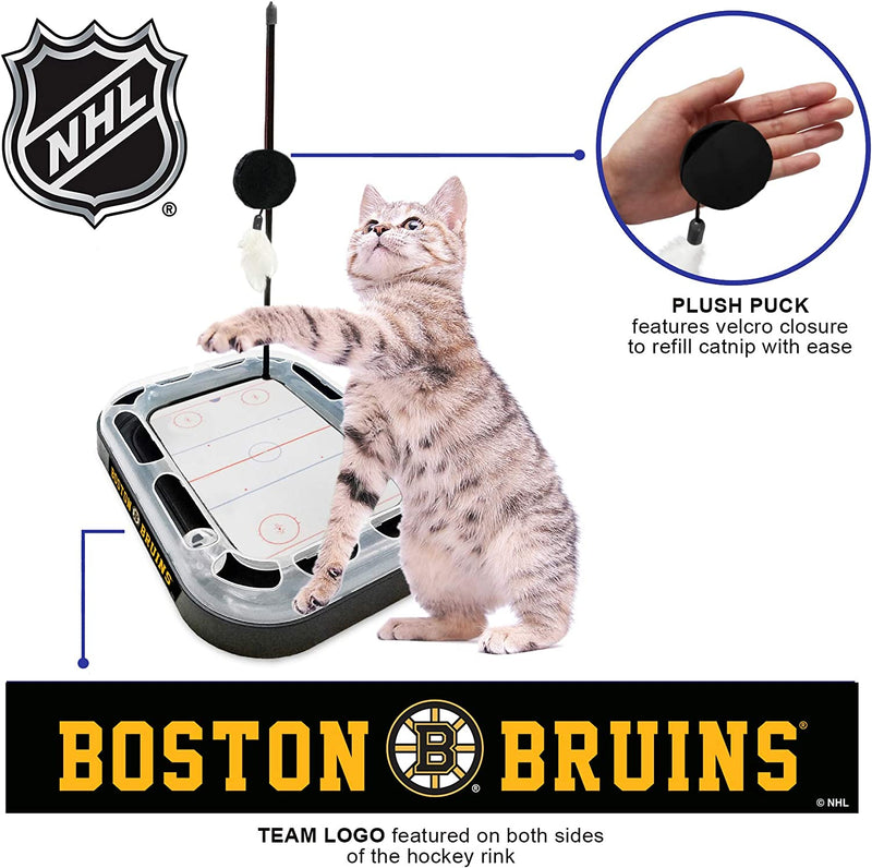Boston Bruins Hockey Rink Cat Scratcher Toy