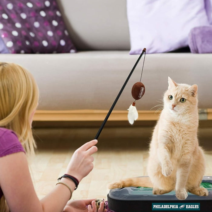 Philadelphia Eagles Football Cat Scratcher Toy