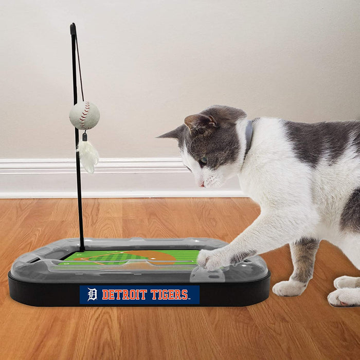 Detroit Tigers Baseball Cat Scratcher Toy