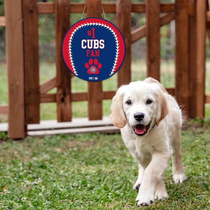 Chicago Cubs #1 Fan Baseball Sign